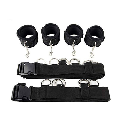 Sexy Hot Erotic Slave Adult Games Straps Restraints To The Bed Sex Toys for Women Handscuff Neck &amp; Ankle Cuffs BDSM Bondage Set