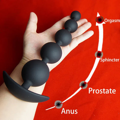 Silicone Anal Beads Dilator.Big Annals Balls.Long Ass Anus But Butt Plug.Analplug Buttplug Butplug.Analsex Prostate Sex Toys