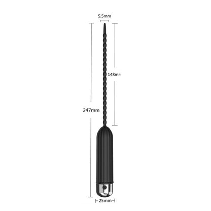 Silicone Urethral Dilators Penis Plug 10 Speed Vibrating Insertion Urethral Plug Catheter Sounds Vibrator Sex Toys for Men Adult