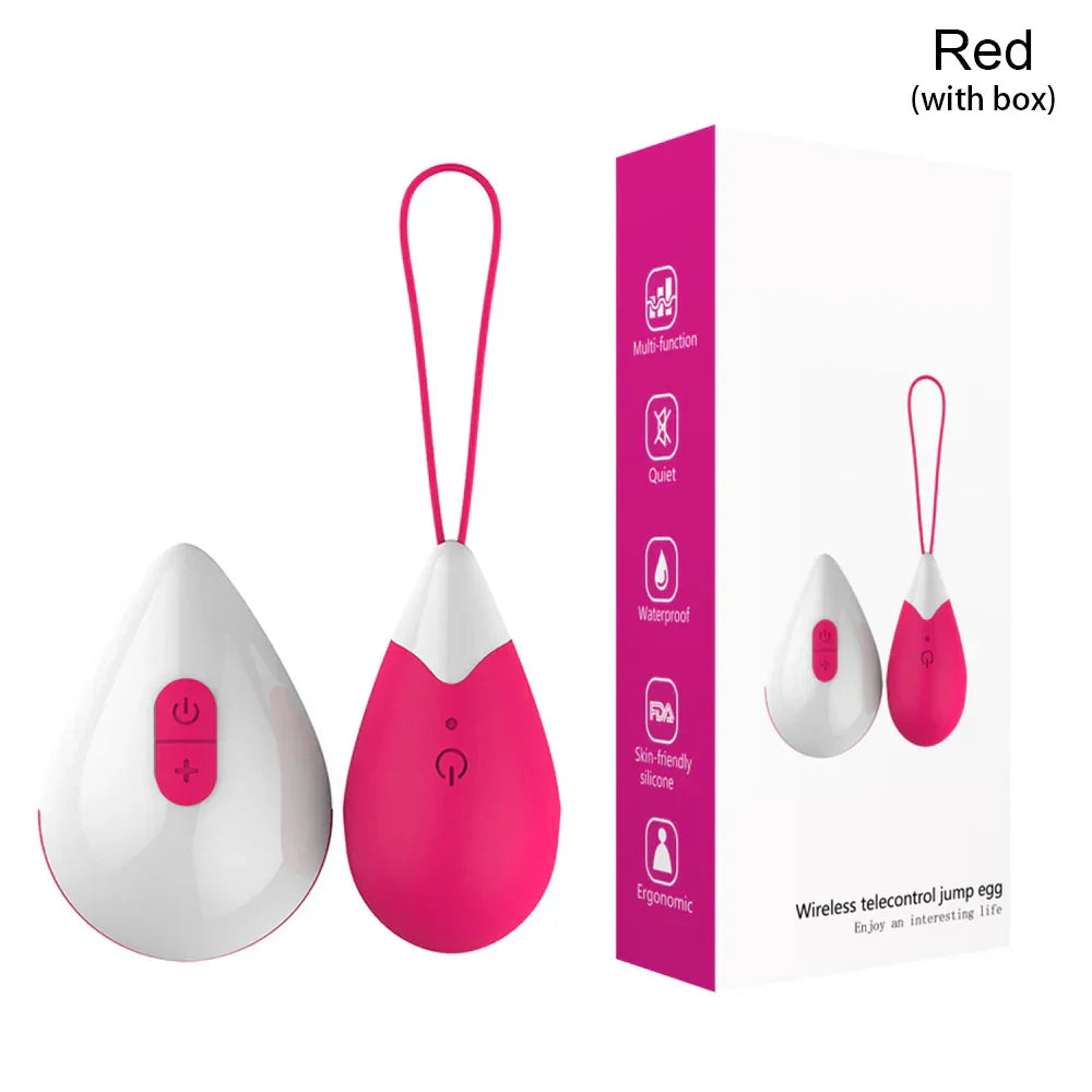 Silicone Vibrating Eggs Wireless Vaginal Ball Vibrating Exercises Smart Love Ball Remote Jump Eggs Vibrator Sex Toys for Women