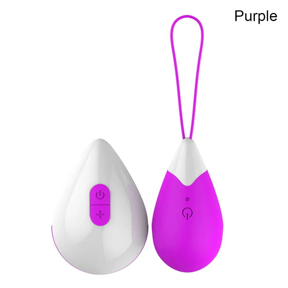 Silicone Vibrating Eggs Wireless Vaginal Ball Vibrating Exercises Smart Love Ball Remote Jump Eggs Vibrator Sex Toys for Women