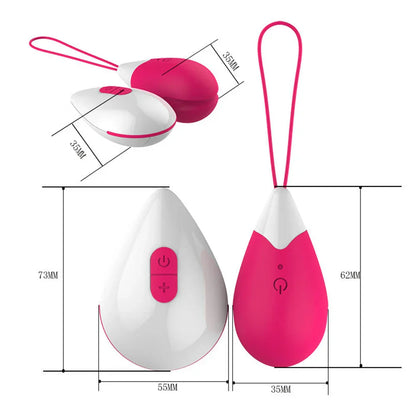 Silicone Vibrating Eggs Wireless Vaginal Ball Vibrating Exercises Smart Love Ball Remote Jump Eggs Vibrator Sex Toys for Women
