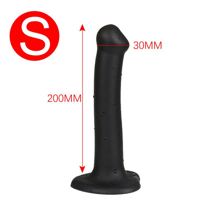 Slender Anal Plug Powerful Suction Cup Soft Dildo G-spot Vaginal Stimulator Butt Plug Prostate Massager Sex Toys for Man Woman