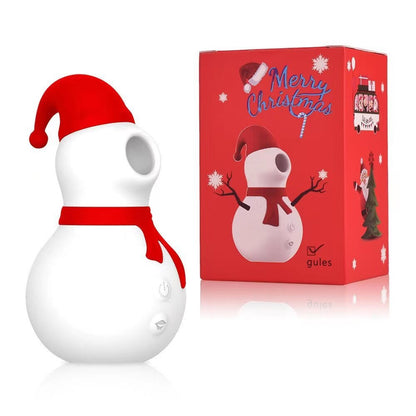 Snowman Clit Sucker Vibrator เซ็กซ์ทอยสำหรับผู้หญิงผู้ใหญ่18หัวนมคริสต์มาสหญิง Clitoris สูญญากาศกระตุ้นอมควย Oral