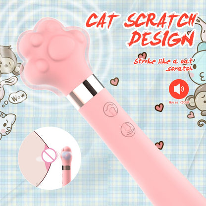 Soft น่ารัก Cat Claw Double Vibrator ซิลิโคนกันน้ำ Wand Masturbator เพศของเล่นสำหรับหญิงช่องคลอด G-Spot Anal นวด Shop