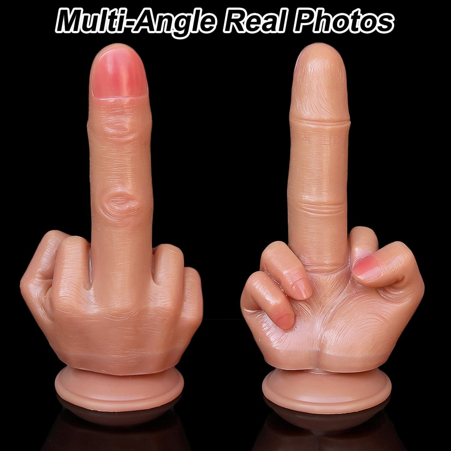 ขนาดใหญ่ Spoof กลางนิ้วมือของขวัญหนา Dildo เกย์นุ่มซิลิโคน Dick Big ดูดถ้วยประดิษฐ์ Penis Anal เสียบของเล่นเพศสำหรับสตรี