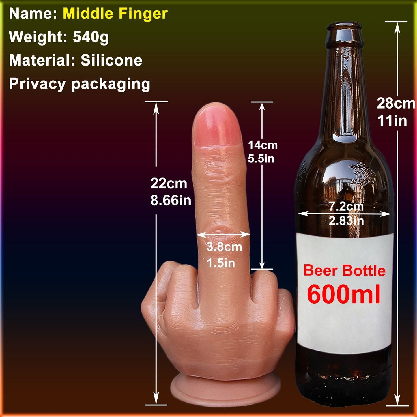 ขนาดใหญ่ Spoof กลางนิ้วมือของขวัญหนา Dildo เกย์นุ่มซิลิโคน Dick Big ดูดถ้วยประดิษฐ์ Penis Anal เสียบของเล่นเพศสำหรับสตรี