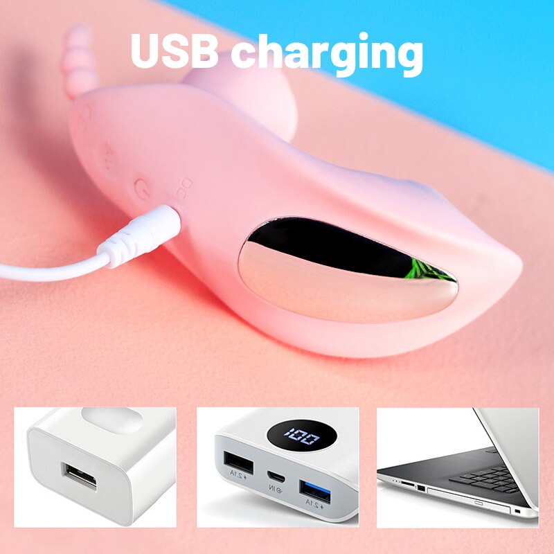 เลีย Sucking Vibrator สำหรับผู้หญิง Wearable Dildo ระยะไกล G Spot ช่องคลอด Massager Clit Stimulator Vibrating Anal Butt Plug เซ็กซ์ทอย