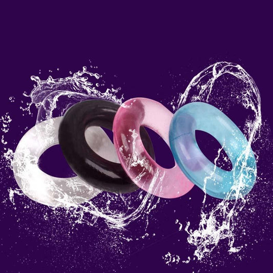 TPE Lock Sperm Rings Sex Toys สำหรับผู้ชาย อุปกรณ์สำหรับเล่นเซ็กส์ แหวนรัดโคนอวัยวะเพศชายเพิ่มการแข็งตัวของอวัยวะเพศ ชะลอการหลั่ง สำหรับผู้ใหญ่ ปลอกสวมอวัยวะเพศชาย 1 ชิ้น