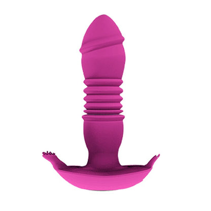 เครื่องสั่นจีสปอตแบบยืดหดได้พร้อมรีโมทคอนโทรล กันน้ำได้ สำหรับช่องคลอดและคลิตอริส ของเล่นทางเพศสำหรับผู้หญิงและคู่รัก