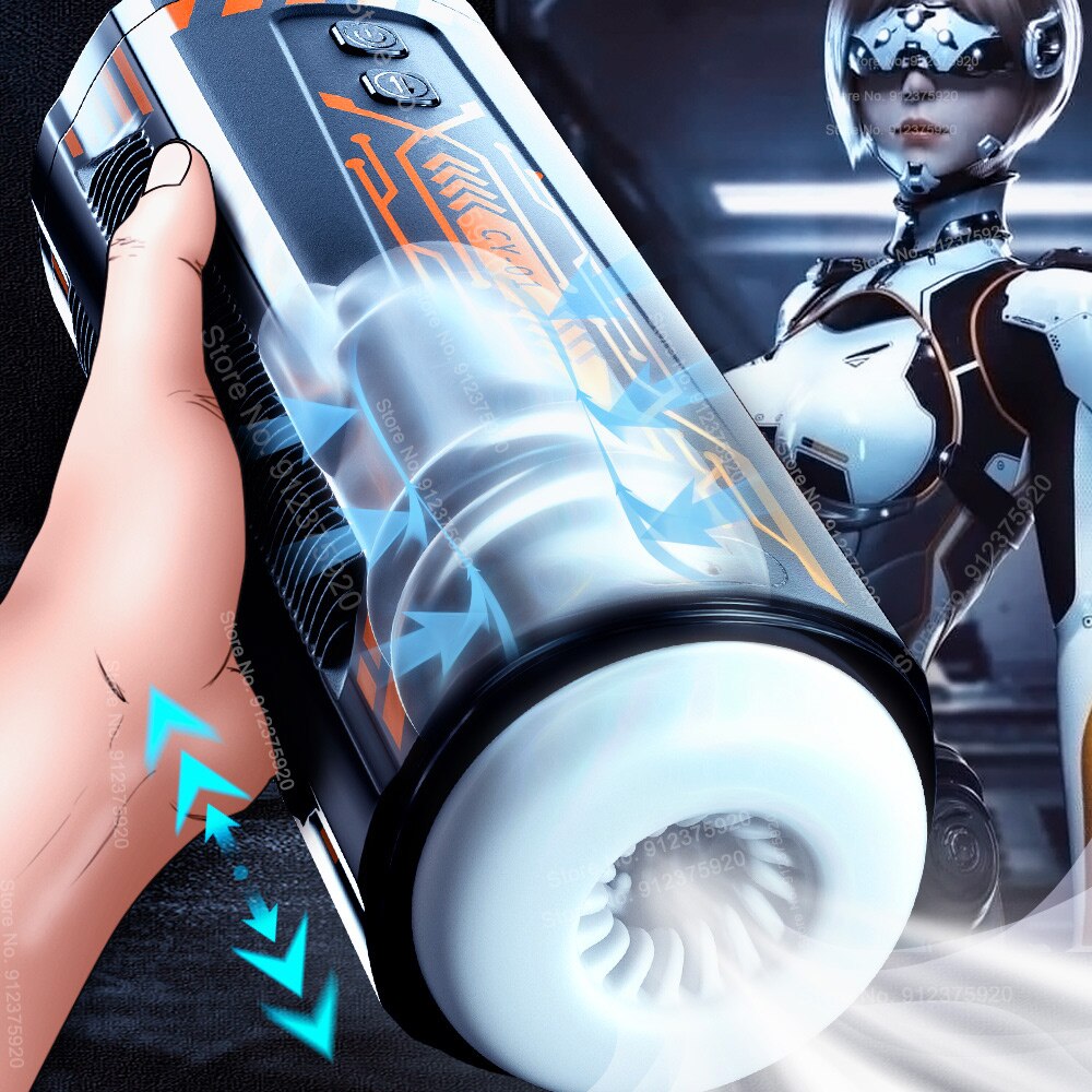 Automatic Thrust Stroking Suction Male Masturbator Vagina Suction Vibrator Sex Toy for Men Masturbation Cup Dildo 18