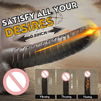 Realistic Animal Thrusting Heating Dildo Dragon Dick Dinosaur Female Masturbator Sex Toys G-Spot Anal Stimulation Penis Vibrator