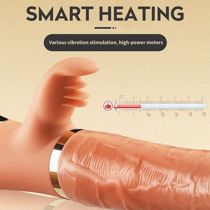 มือถือ Thrusting Dildo Vibrator สำหรับผู้หญิง Clit เลียของเล่นผู้ใหญ่ เครื่องช่องคลอดช่องคลอดเครื่องมือหญิง Masturbator