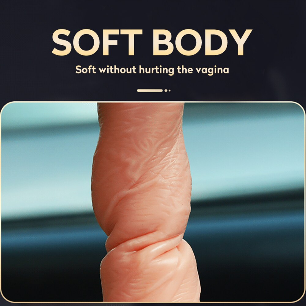 มือถือ Thrusting Dildo Vibrator สำหรับผู้หญิง Clit เลียของเล่นผู้ใหญ่ เครื่องช่องคลอดช่องคลอดเครื่องมือหญิง Masturbator