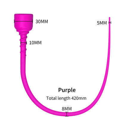 Urethral Suction Cup Penis Stimulator Urethral Plug Dilator Long Silicone Horse Rod Prostate Stimulator Sex Toys For Gay