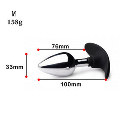 VETIRY Stainless Steel Butt Plug Anal Massager Spiral Beads Stimulation Thread Anal Plug Anus Sex Toy for Women Men SM Products