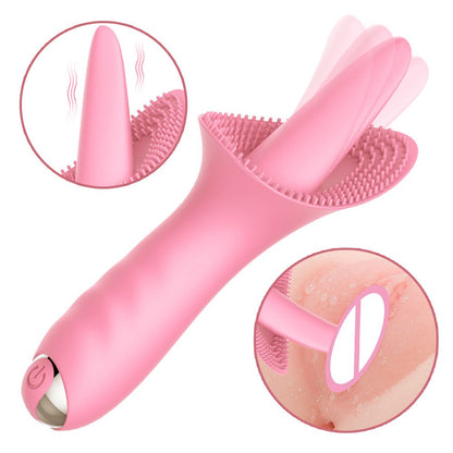 เครื่องสั่นกระตุ้น G-spot และคลิตอริสสำหรับนวดช่องคลอด เลียคลิตอริส ของเล่นผู้ใหญ่ 10 โหมดสำหรับผู้หญิงเพื่อช่วยถึงจุดสุดยอด