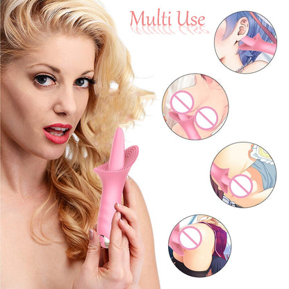 เครื่องสั่นกระตุ้น G-spot และคลิตอริสสำหรับนวดช่องคลอด เลียคลิตอริส ของเล่นผู้ใหญ่ 10 โหมดสำหรับผู้หญิงเพื่อช่วยถึงจุดสุดยอด
