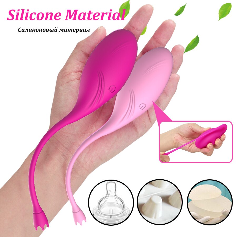รีโมทคอนโทรลไร้สายการออกกำลังกายแน่น Vibrating ไข่10 Speeds G Spot Clit Vibrator สำหรับผู้หญิงช่องคลอดกระตุ้นผู้ใหญ่เซ็กซ์ทอย