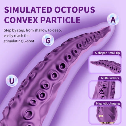 Vibrating Realistic Monster G-Spot Dildos Octopus Vibrator with 7 Powerful Mode Adult Sex Toys for Women Anal Vagina Stimulation