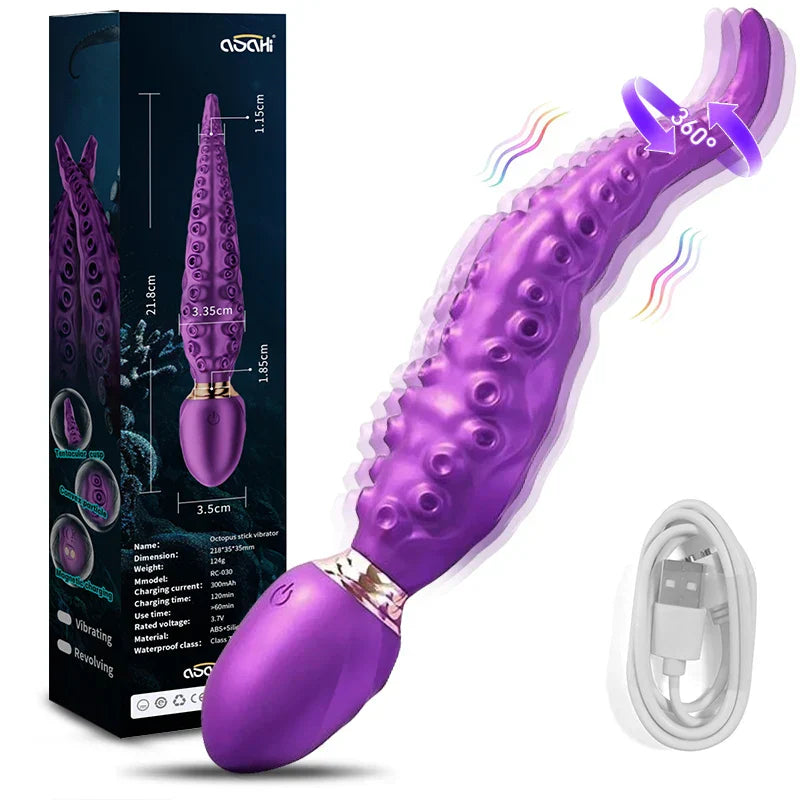 Vibrating Realistic Monster G-Spot Dildos Octopus Vibrator with 7 Powerful Mode Adult Sex Toys for Women Anal Vagina Stimulation