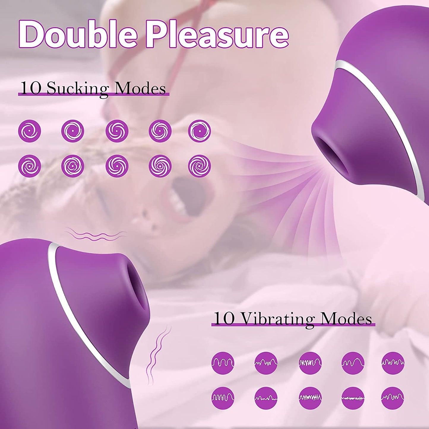 ช่องคลอดดูด Vibrator ของเล่นทางเพศสำหรับหญิง เครื่องดูดลิ้นในช่องปาก กระตุ้นคลิตอริส ของเล่นทางเพศเร้าอารมณ์สำหรับผู้ใหญ่