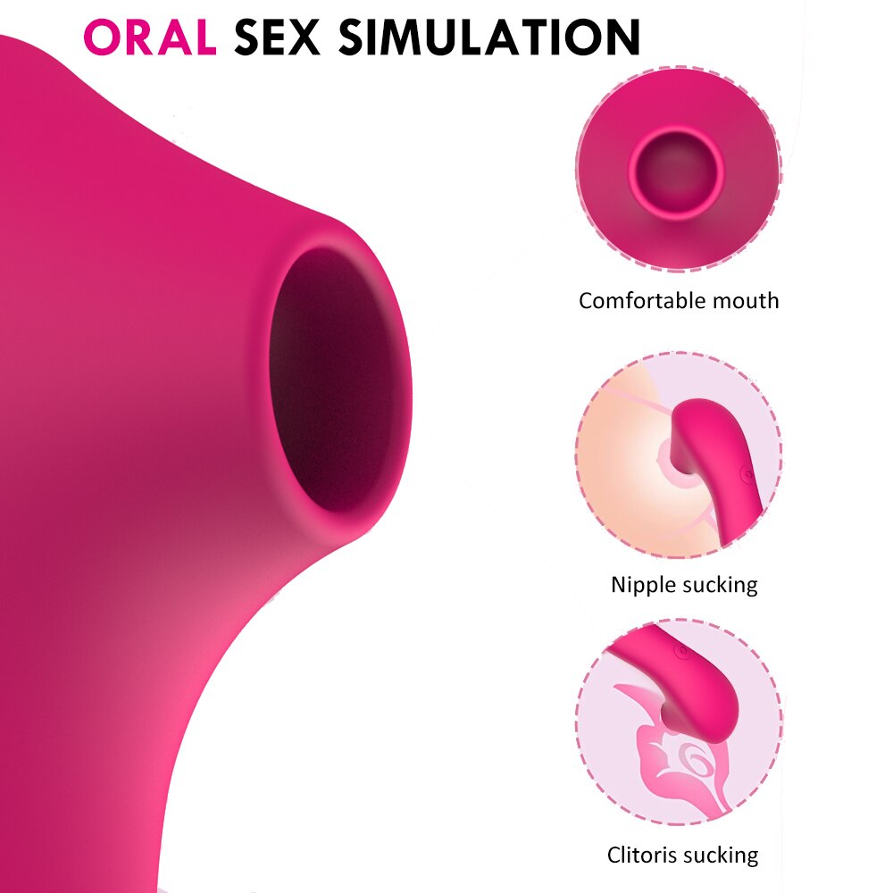 ช่องคลอดดูด Vibrator ของเล่นทางเพศสำหรับหญิง เครื่องดูดลิ้นในช่องปาก กระตุ้นคลิตอริส ของเล่นทางเพศเร้าอารมณ์สำหรับผู้ใหญ่