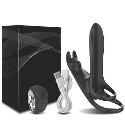 คู่ Vibrator Dual มอเตอร์ Cockring ไร้สาย Cock แหวนอวัยวะเพศชายผู้ใหญ่ของเล่นเซ็กซี่ชาย Delay Ejaculation Penisring