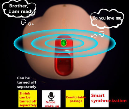 Automatic Heating Vibrator Voice Control Masturbation Male Vagina Pocket Pussy Anal Sex Toy for Men