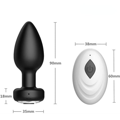 Vibrator Plug Anal Female Vibrators Male Wireless Prostate Anus Plug Portable Gay Sex Toys Waterproof Massager Couple 10 Modes