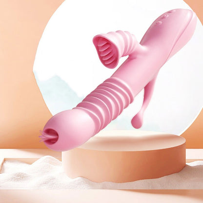 Vibrator ลิ้นเลีย Retractable Vibrator Anal กระตุ้นหญิง Masturbator ช่องปากผู้หญิง Masturbation ผลิตภัณฑ์สำหรับผู้ใหญ่เพศของเล่น
