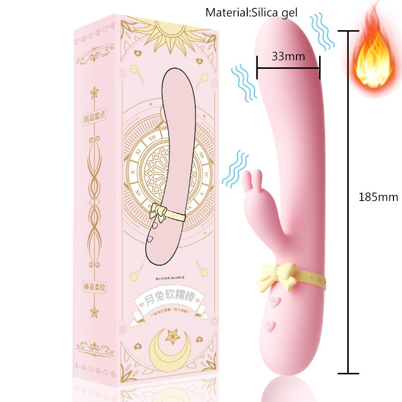 Vibrator สำหรับผู้หญิงเซ็กซ์ทอยซิลิโคนกระต่าย Vibrator USB กันน้ำ G-Spot กระตุ้น Clitoral Stimulator UYO