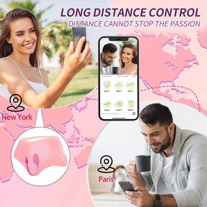 Wireless APP Control Insert Vagina Vibration Massage Clitoral Stimulation Wearable Vibrator G Spot Masturbation Female Sex Toys