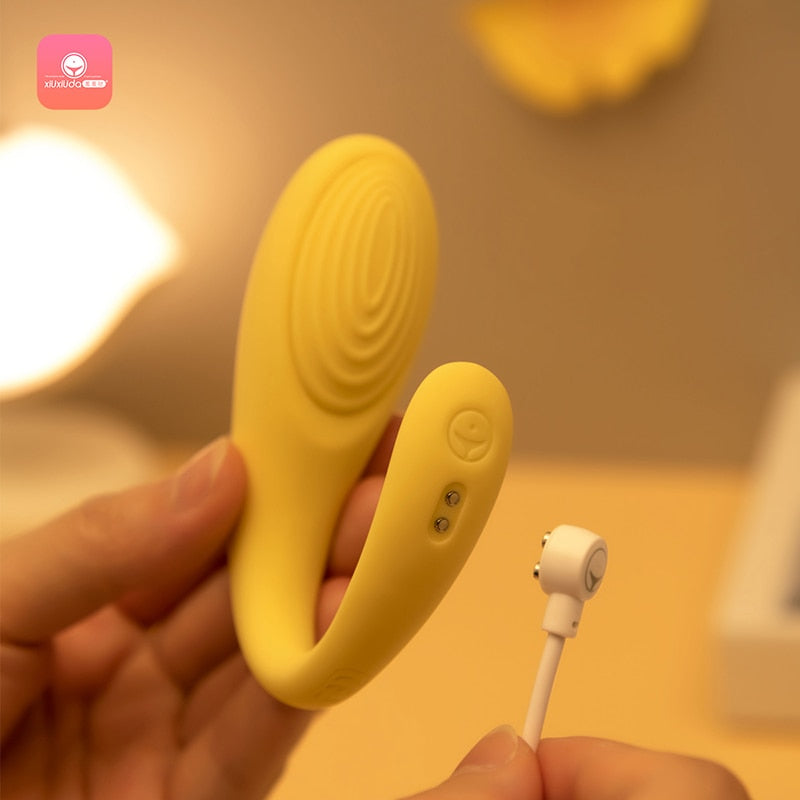 ไวเลส บลูทูธ G-Spot ดิลโด้ไวเบรเตอร์สำหรับผู้หญิง ควบคุมด้วยแอปจากระยะไกล ไข่สั่นแบบสวมใส่ ของเล่นทางเพศสำหรับผู้ใหญ่สำหรับผู้หญิง
