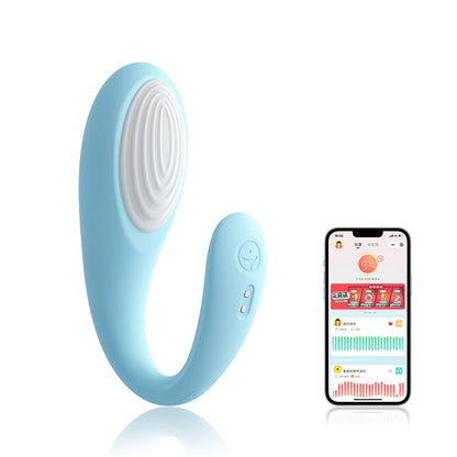 ไวเลส บลูทูธ G-Spot ดิลโด้ไวเบรเตอร์สำหรับผู้หญิง ควบคุมด้วยแอปจากระยะไกล ไข่สั่นแบบสวมใส่ ของเล่นทางเพศสำหรับผู้ใหญ่สำหรับผู้หญิง