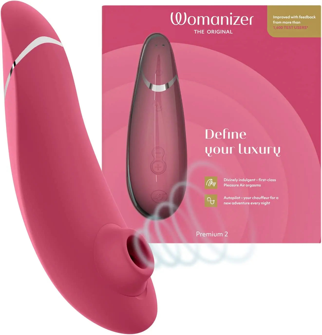 Womanizer Premium 2 Clitoral Vibrator Clit Sucking Massaging Sex Toy Massager for Women