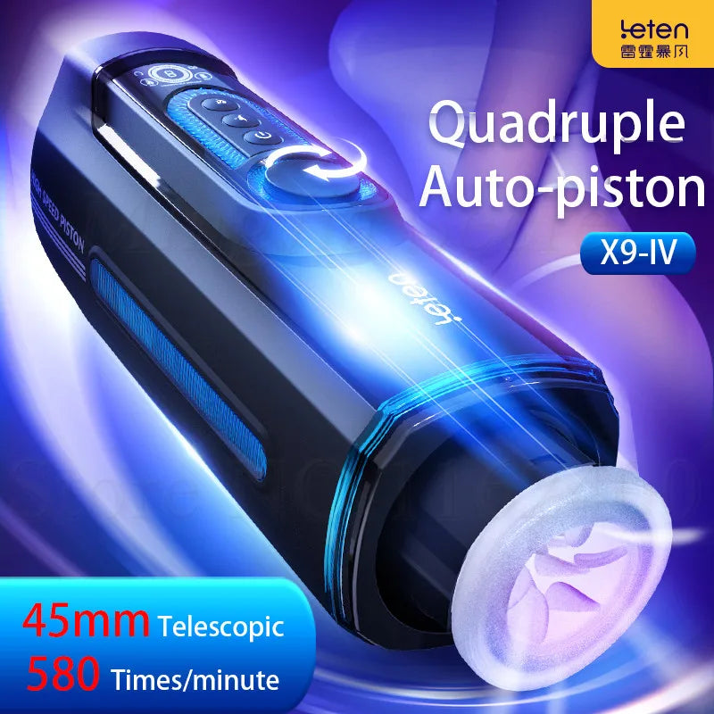 เครื่องช่วยสำเร็จความใคร่ X9-IV Leten สำหรับชายรักร่วมเพศ เครื่องสั่นอุ่นร้อน ความเร็วสูง ของเล่นผู้ใหญ่