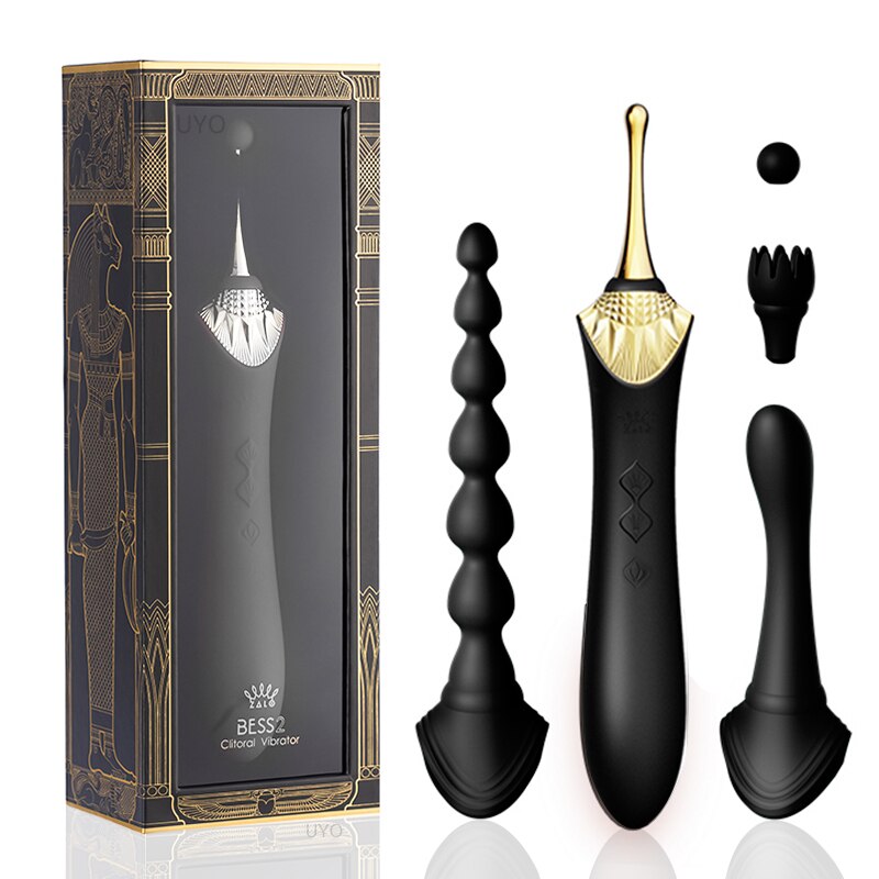 ZALO BESS 2.0G-Spot Vibrator ซิลิโคนกระตุ้นคลิตอริส มอเตอร์คู่ USB นวดสั่นแบบย้อนยุค ของเล่นทางเพศสำหรับผู้หญิง