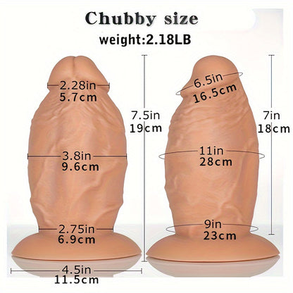Extra-Large 7.5 Silicone Anal Dildo With Strong Suction Cup - Thick. No Balls For Deep Stretch & Pleasure - Waterproof. Latex-Free Adult Sex Toy For Experienced Men And Women Anal Sex Toy For Men Big Dildoes For Woman