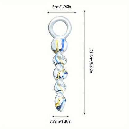 Glass Thread Rotation Anal Plug Dildo Crystal Butt Plug Adult Toys Sex Toys Anal Masturbation Prostate Massage for Couples Men