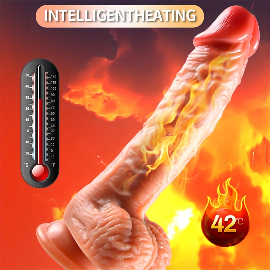 Thrusting Dildo Vibrator For Women. 3 In 1 Realistic Vibrating Dildo With 3 Insertion And 6 Vibration Modes. Remote Control Sex Toy For Female Sexual Pleasure. Adult Toys Female Adult