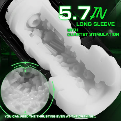 Automatic Male Masturbators Sex Toys - Male Pocket Pussy Sleeve Vagina Stroker Toy With 7 Thrusting & Heating Mode. Adult Sex Toys & Games For Men