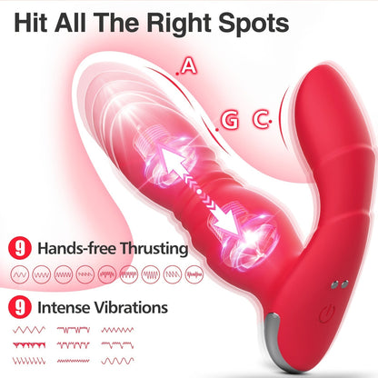 Sex Toy For Women App & Remote Control Vibrator. 9x9 Thrusting Vibrations Rose Sex Toys For Clitoris G-spot Stimulation. Pink Butterfly Dildo Wearable Panty Vibrator Quiet Adult Toy. Vibrator. Valentine's Day Gift