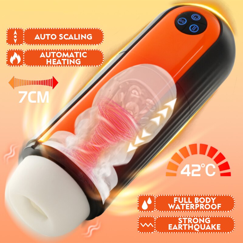 Automatic Male Sex Toy Masturbator Built-in Waterproof Blowjob Machine Best Sexual Experience for Men