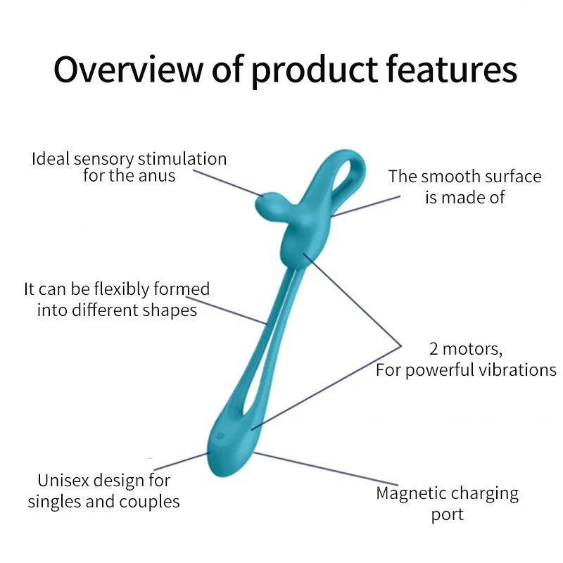 Satisfyer ของเล่นคู่รักอเนกประสงค์ 2 in 1 สำหรับเสียบก้น ช่องคลอด แหวนรัดองคชาตชะลอการหลั่ง และเครื่องกระตุ้นคลิตอริสสำหรับผู้หญิง