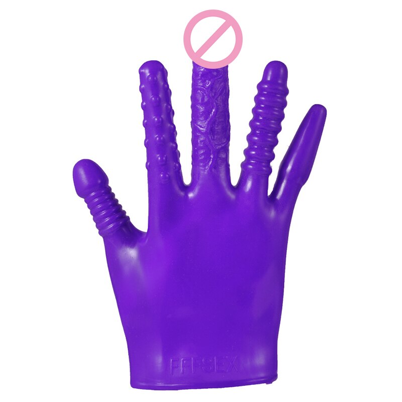 Sex Gloves Fingering Dildo Masturbation Erotic Vagina Stimulator Self-comforting Breast Nipple Massage BDSM Sexy Toys for Couple